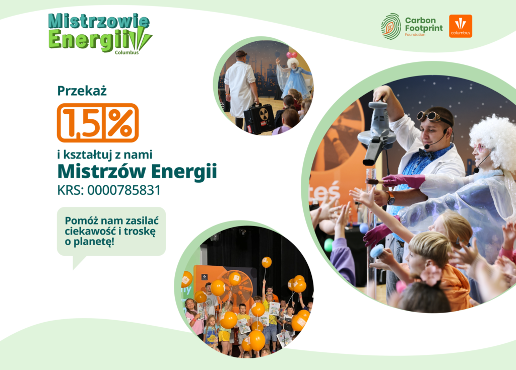Przekaż 1,5% podatku i kształtuj z nami Mistrzów Energii